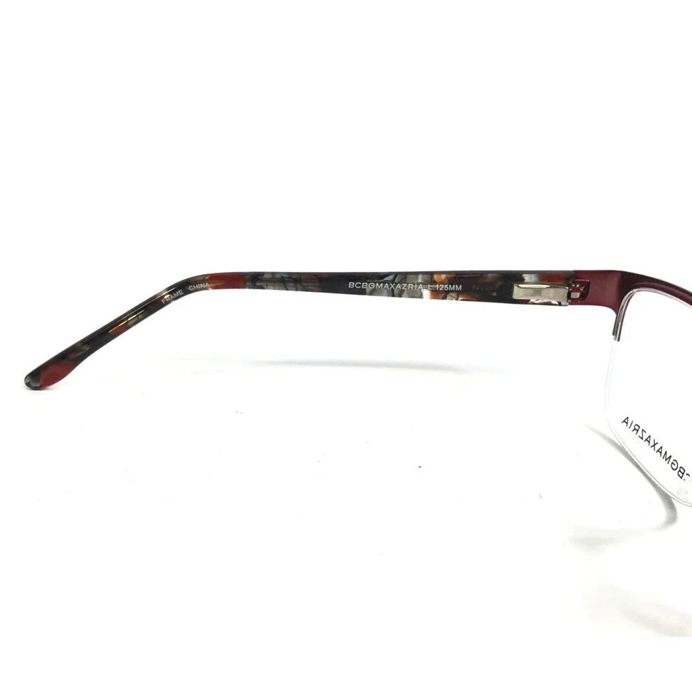 BCBGMAXAZRIA Eyeglasses Frames IRINA WINE Red Brown Cat Eye Half Rim 49-16-125